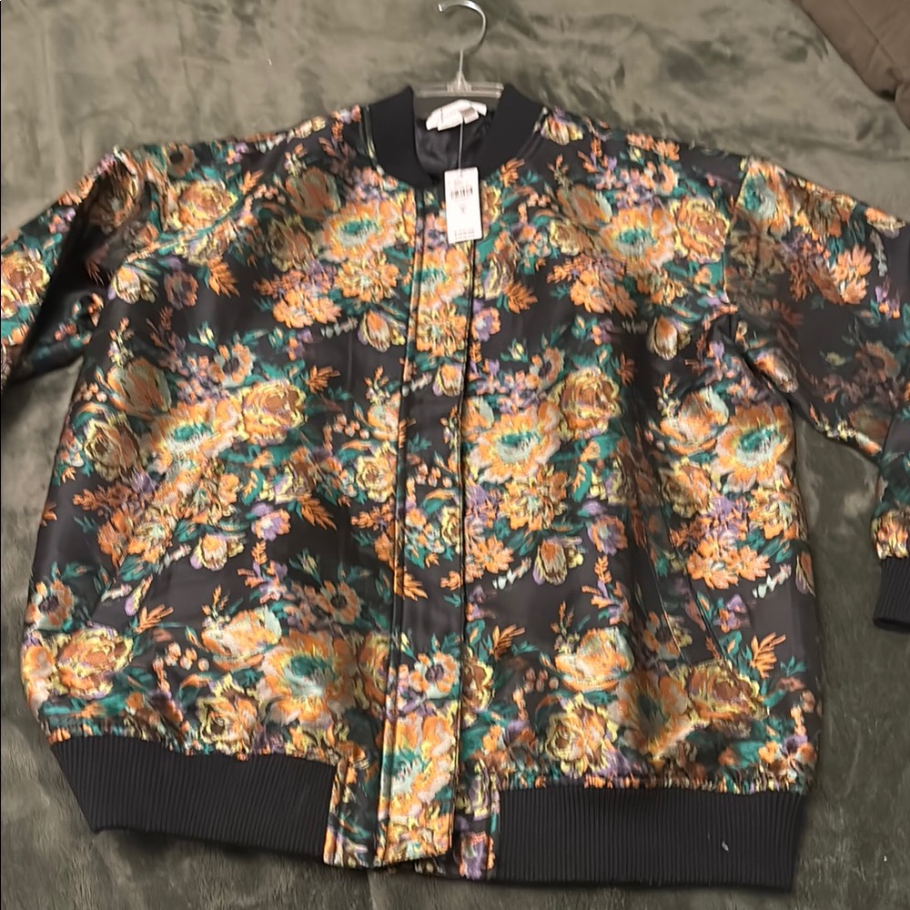 Floral Bomber Jacket